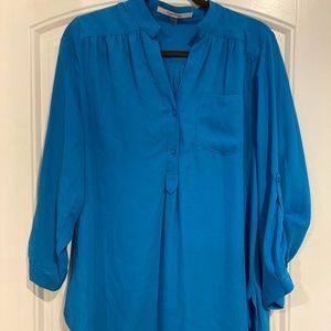 3/4 blue fashion top